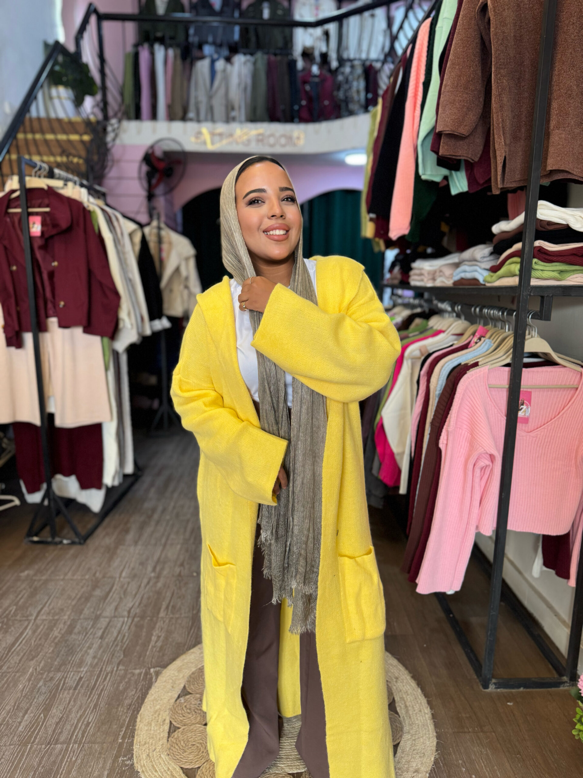 Long oversized cardigan