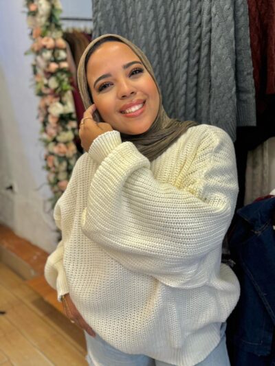 Oversized pullover highwaist