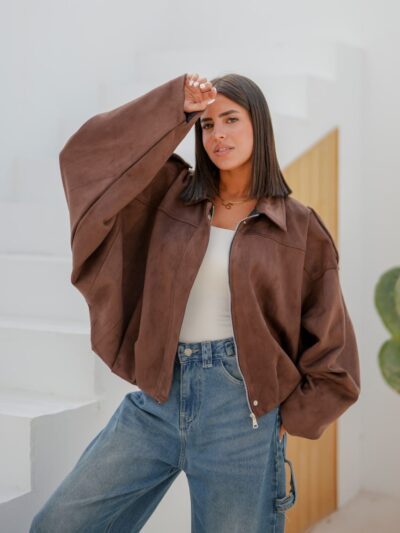 Swidee cropped zipper jacket