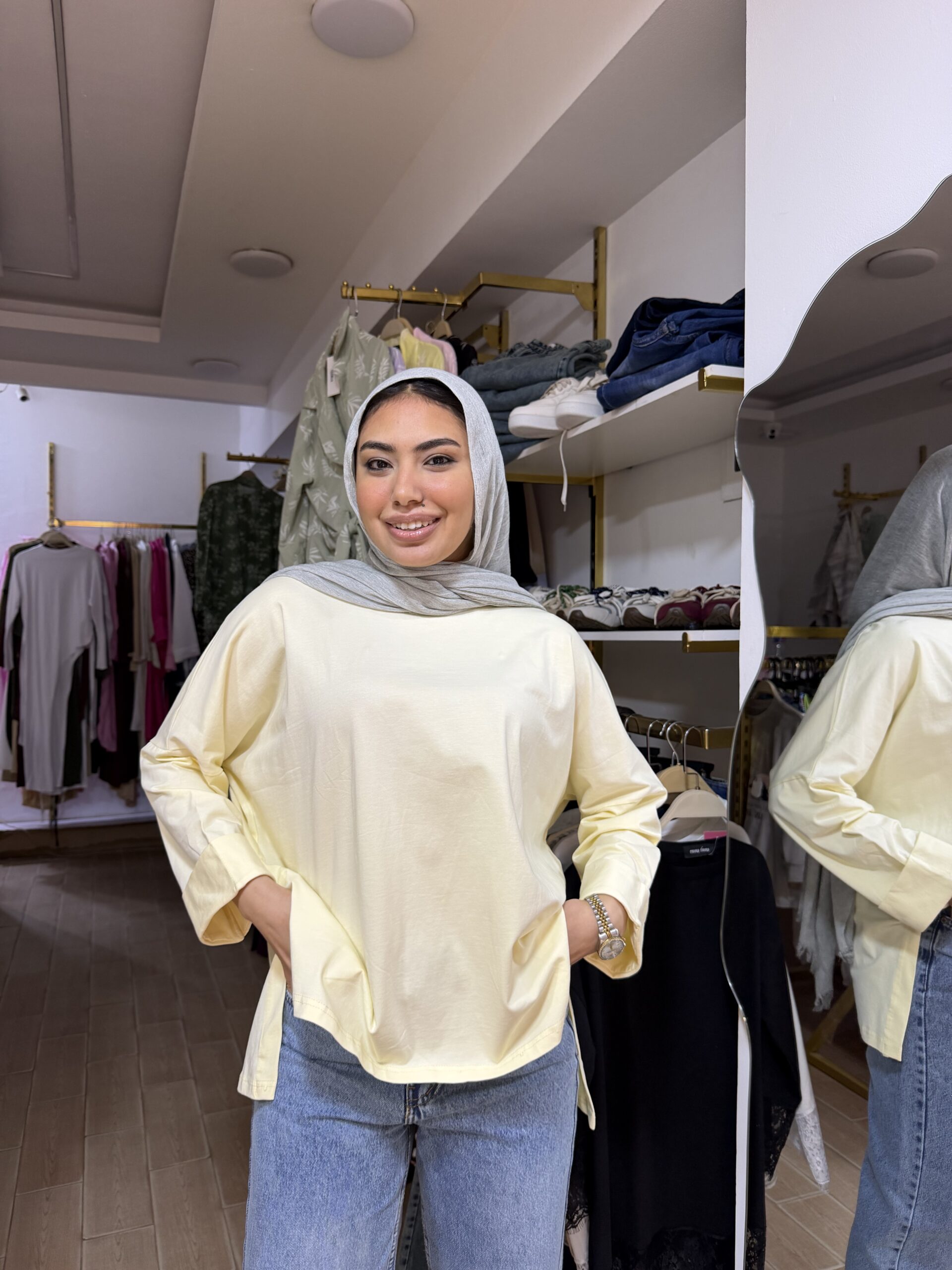Cotton shirt oversize - Image 4