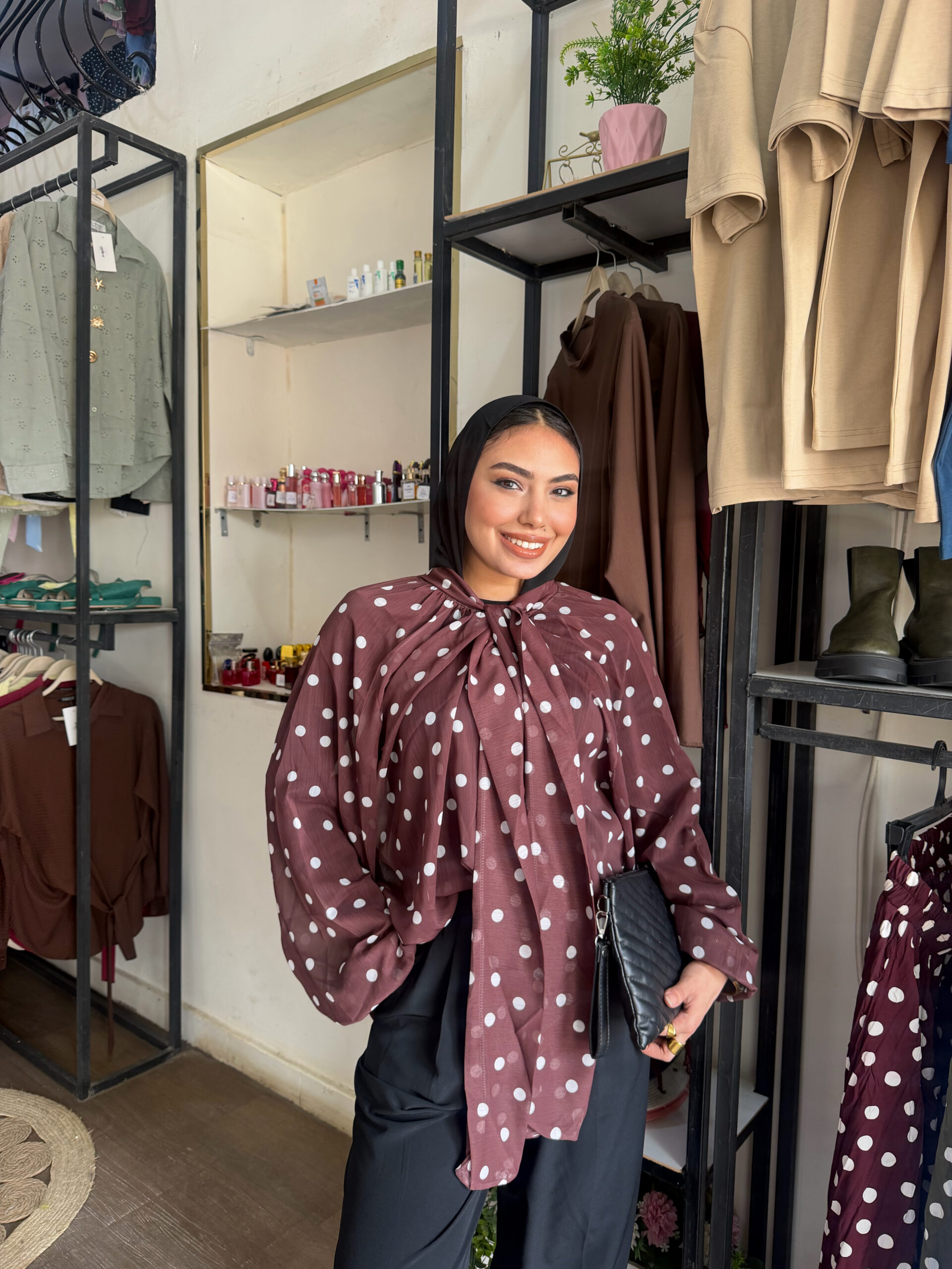 Chiffon polka blouse - Image 3
